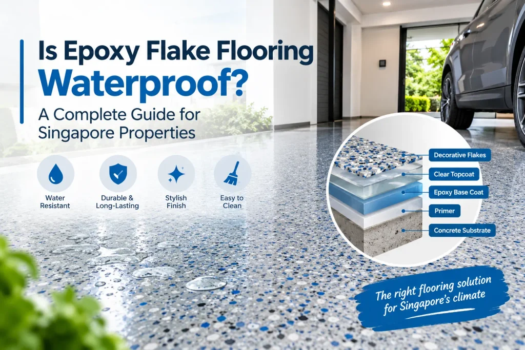 Is Epoxy Flake Flooring Waterproof
